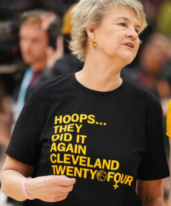 Coach Lisa Bluder Hoops They Did It Again Cleveland Twenty Four T-Shirt