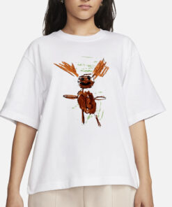 Deer Bango Illustration T-Shirt.