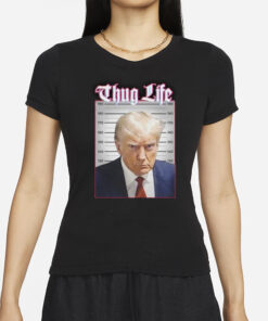 Donald Trump America President In Prison Thug Life 2024 T-Shirt