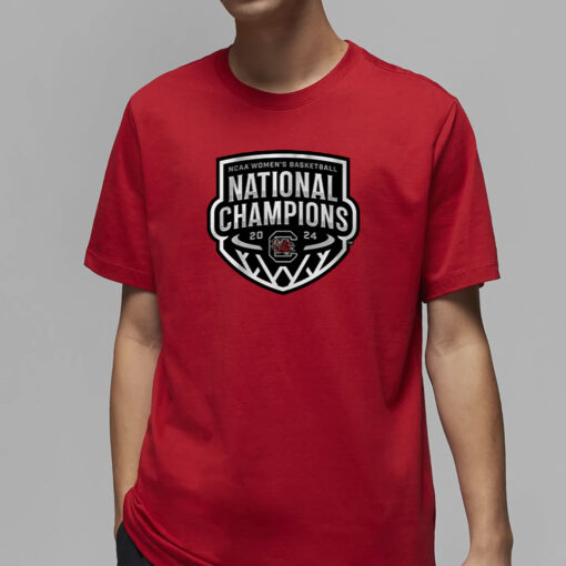 SOUTH CAROLINA WOMEN'S BASKETBALL 2024 NATIONAL CHAMPIONS LOGO T-SHIRT5