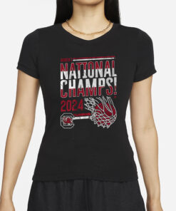 SOUTH CAROLINA WOMEN'S BASKETBALL 2024 NATIONAL CHAMPIONS SWISH T-SHIRTS