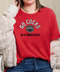 SOUTH CAROLINA WOMEN'S BASKETBALL GO COCKS 2024 NATIONAL CHAMPIONS T-SHIRTS