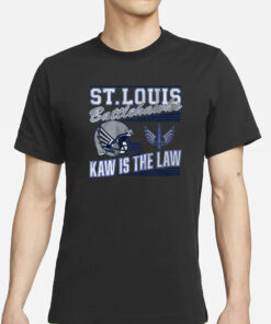 ST. LOUIS BATTLEHAWKS RETRO KAW IS THE LAW T-SHIRT