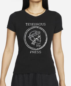 Tenebrous Press Skull & Laurel Straight Cut T-Shirt