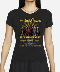 The Black Crowes 40th Anniversary 1984-2024 Thank You For The Memories T-Shirts