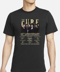 The Cure 46th Anniversary 1978-2024 Thank You For The Memories T-Shirt