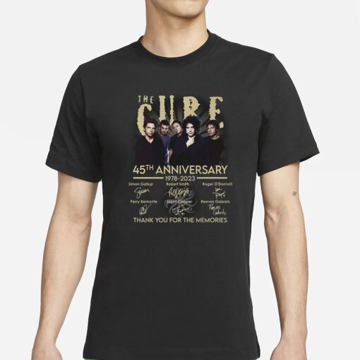 The Cure 46th Anniversary 1978-2024 Thank You For The Memories T-Shirt