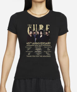 The Cure 46th Anniversary 1978-2024 Thank You For The Memories T-Shirts