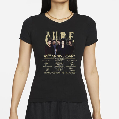 The Cure 46th Anniversary 1978-2024 Thank You For The Memories T-Shirts