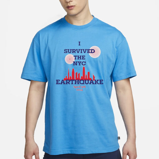 The New Jersey I Survived The NYC Earthquake April 5Th 2024 Shirt New Jersey I Survived The NYC Earthquake April 5Th 2024 T-Shirt