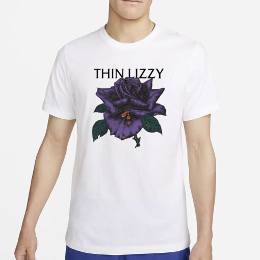 Thin Lizzy Black Rose Flourish T-Shirts