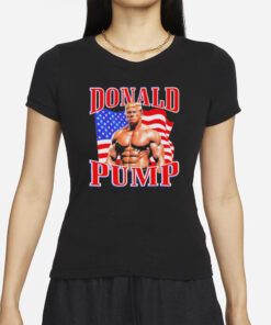 Trump2024NowMorethanEver Donald Pump Muscle Flag American T-Shirt