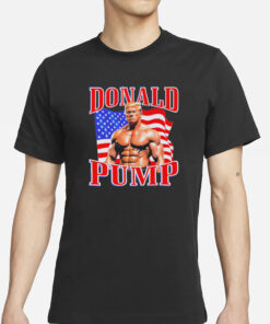 Trump2024NowMorethanEver Donald Pump Muscle Flag American T-Shirts