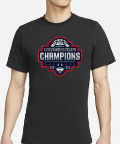 UCONN MEN'S BASKETBALL 2024 NATIONAL CHAMPIONS LOGO T-SHIRT