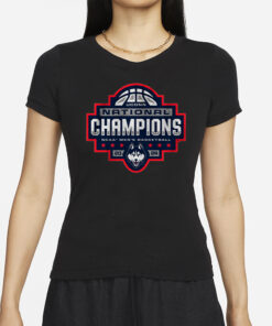 UCONN MEN'S BASKETBALL 2024 NATIONAL CHAMPIONS LOGO T-SHIRTS