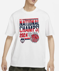 UCONN MEN'S BASKETBALL 2024 NATIONAL CHAMPIONS SWISH T-SHIRT