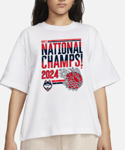 UCONN MEN'S BASKETBALL 2024 NATIONAL CHAMPIONS SWISH T-SHIRTS