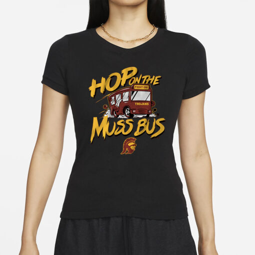 USC BASKETBALL HOP ON THE MUSS BUS T-SHIRTS