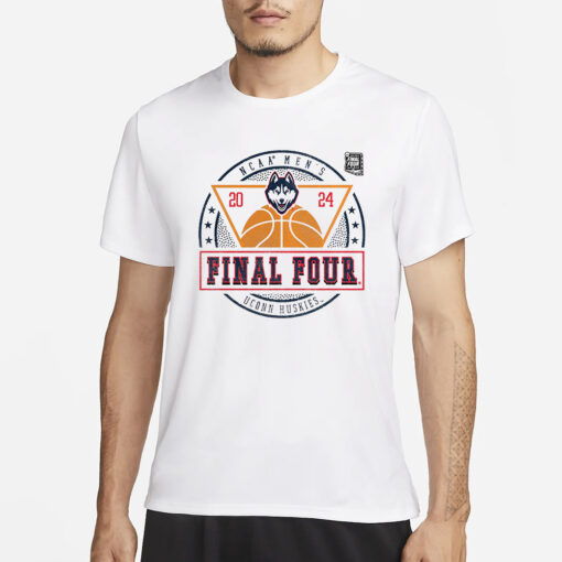 Uconn Huskies 2024 Ncaa Men’s Basketball Tournament March Madness Final Four Elevated Greatness T-Shirt3