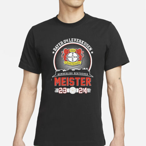 bayer 04 Leverkusen Bundesliga Deutscher Meister 2023-2024 T-Shirts