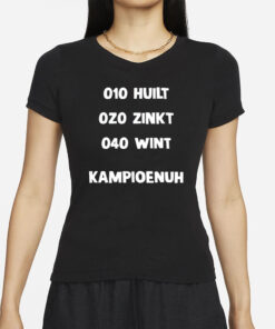 De Ajax Tacticus 010 Huilt 020 Zinkt 040 Wint Kampioenuh T-Shirt