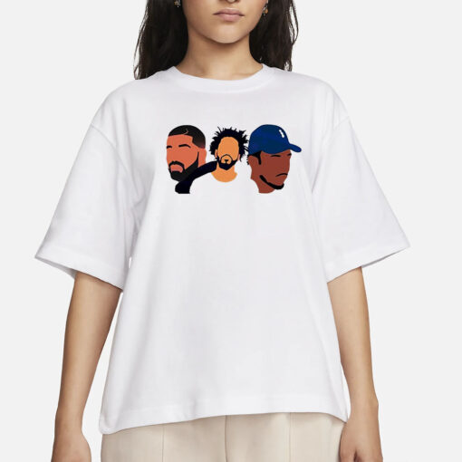 Drake J Cole Kendrick Rapper Art T-Shirt