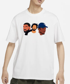 Drake J Cole Kendrick Rapper Art T-Shirts