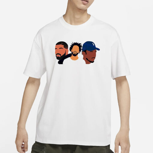 Drake J Cole Kendrick Rapper Art T-Shirts