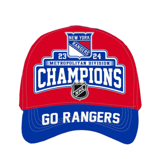 Rangers 23-24 Metropolitan Division Champions Hat