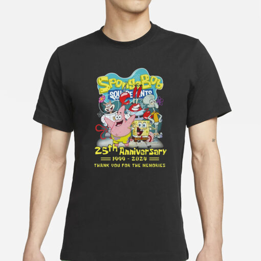 SpongeBob SquarePants 25th Anniversary 1999-2024 Thank You For The Memories T-Shirts