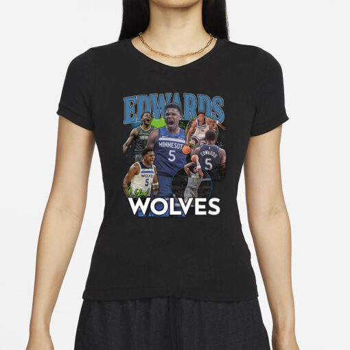 Timberwolves Anthony Edwards Wolves T-Shirt