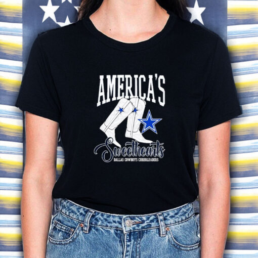 America’s Sweethearts Dallas Cowboys Cheerleaders Boots T-Shirt5