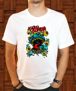 Asking Alexandria Eyeball Monster Neon T-Shirt1