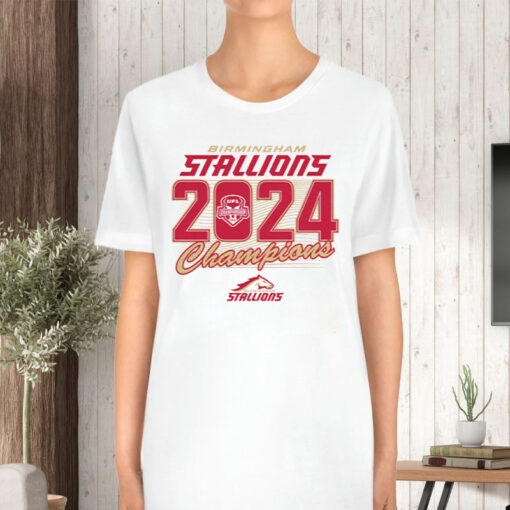 BIRMINGHAM STALLIONS 2024 UFL CHAMPIONS T-SHIRT5