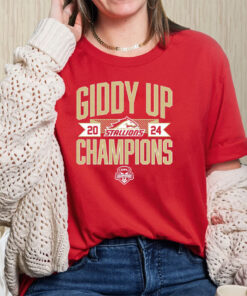 BIRMINGHAM STALLIONS GIDDY UP CHAMPIONS T-SHIRT