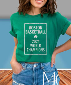 BOSTON BASKETBALL 2024 WORLD CHAMPIONS T-SHIRT5