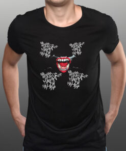 Batman And Mouth Bat Hahaha Hahaha Logo T-Shirt1