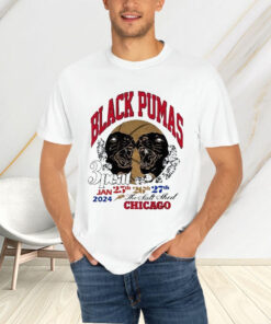 Black Pumas January 25-27, 2024 The Salt Shed Chicago, IL T-Shirt4