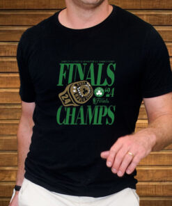 Boston Celtics Fanatics 2024 Nba Finals Champions Ball Screen Ring T-Shirt4