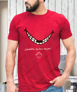 Canadian Hockey Player Smile T-Shirt1