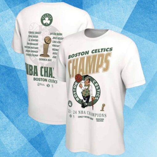 Celtics 2024 Finals Champions Celebration Roster T-Shirt