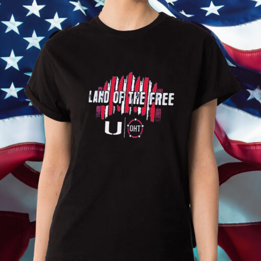 Colosseum Miami Hurricanes Home Of The Brave Land Of The Free T-Shirt