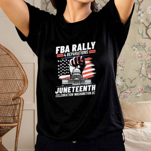 FBA Rally 4 Reparations Juneteenth Celebration Washington DC T-Shirt2