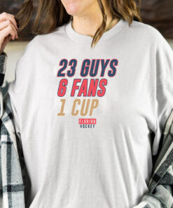 FLORIDA HOCKEY 23 GUYS, 6 FANS, 1 CUP T-SHIRT1