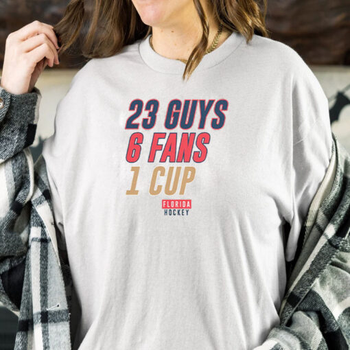 FLORIDA HOCKEY 23 GUYS, 6 FANS, 1 CUP T-SHIRT1