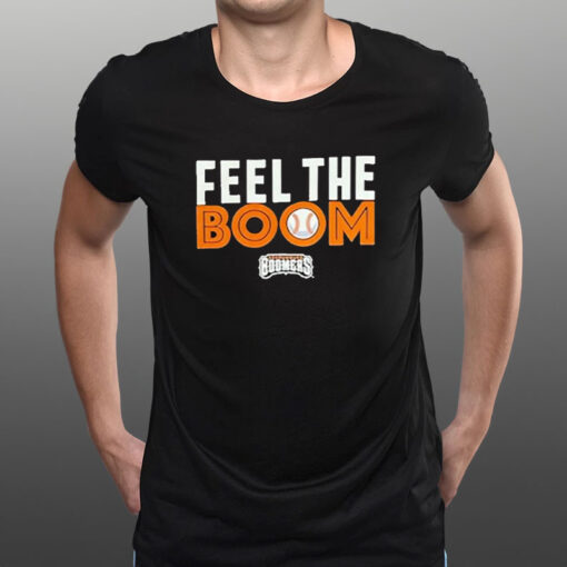 Feel The Boom Boomers Baseball T-Shirt1