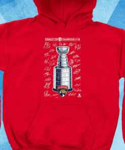 Florida Panthers 2024 Stanley Cup Champions Signature Roster Hoodie