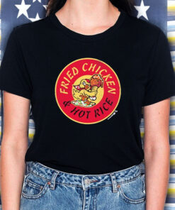 Fried Chicken Circle And Hot Rice Logo T-Shirt5