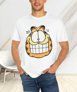 Garfield Big Face 90s White T-Shirt4