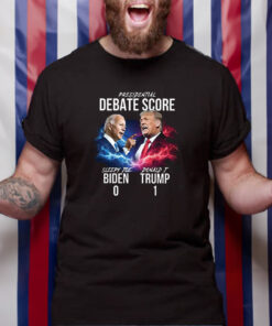 Presidential Debate Score Trump 1 Biden 0 T-Shirt4